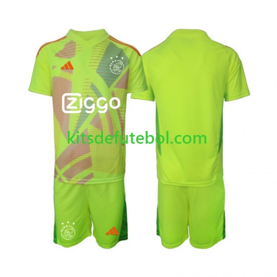 Camisola de Guarda-redes AFC Ajax Criança Terceiro equipamento 2024-2025 Mangas Curtas