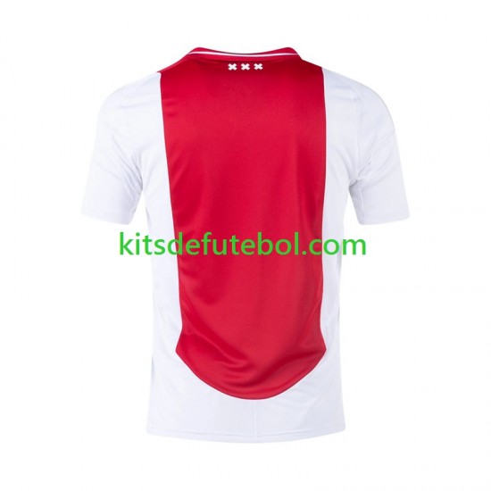 Camisola AFC Ajax Homem Equipamento principal 2024-2025 Mangas Curtas