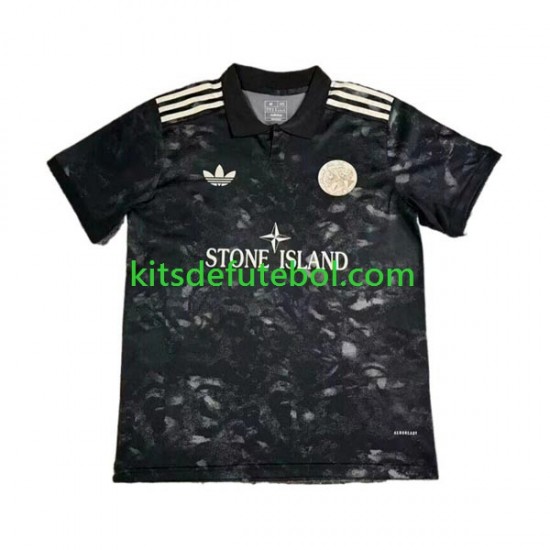 Camisola AFC Ajax Stone Island Homem 2024-2025 Mangas Curtas