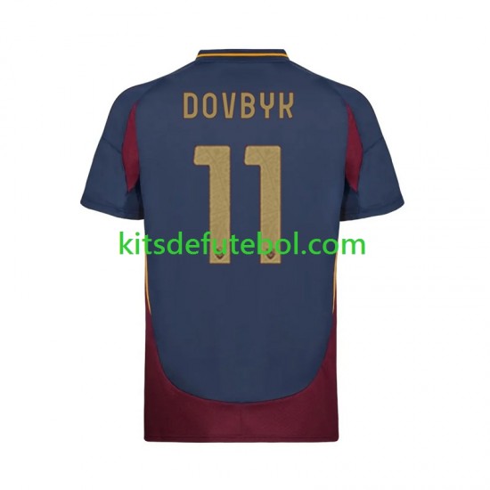 Camisola AS Roma Artem Dovbyk 11 Homem Terceiro equipamento 2024-2025 Mangas Curtas