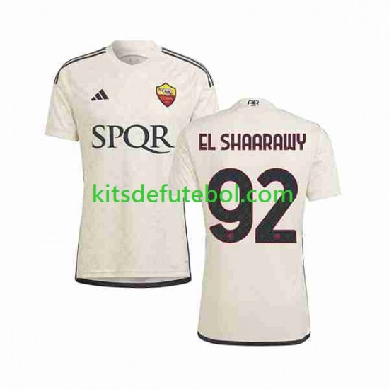 Camisola AS Roma El Shaarawy 92 Homem Equipamento alternativo 2023-2024 Mangas Curtas
