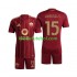 Camisola AS Roma Mats Hummels 15 Criança Equipamento principal 2024-2025 Mangas Curtas