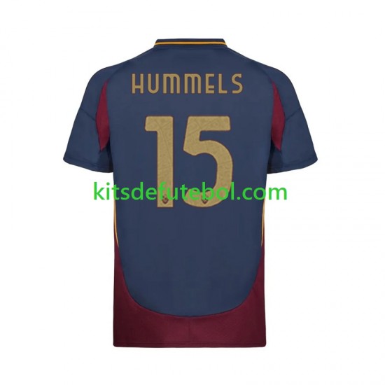Camisola AS Roma Mats Hummels 15 Homem Terceiro equipamento 2024-2025 Mangas Curtas