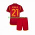 Camisola AS Roma Paulo Dybala 21 Criança Equipamento principal 2023-2024 Mangas Curtas
