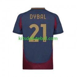 Camisola AS Roma Paulo Dybala 21 Homem Terceiro equipamento 2024-2025 Mangas Curtas