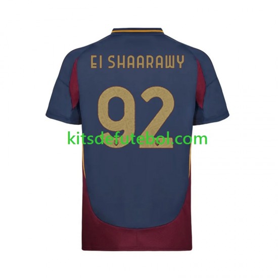 Camisola AS Roma Stephan El Shaarawy 92 Homem Terceiro equipamento 2024-2025 Mangas Curtas