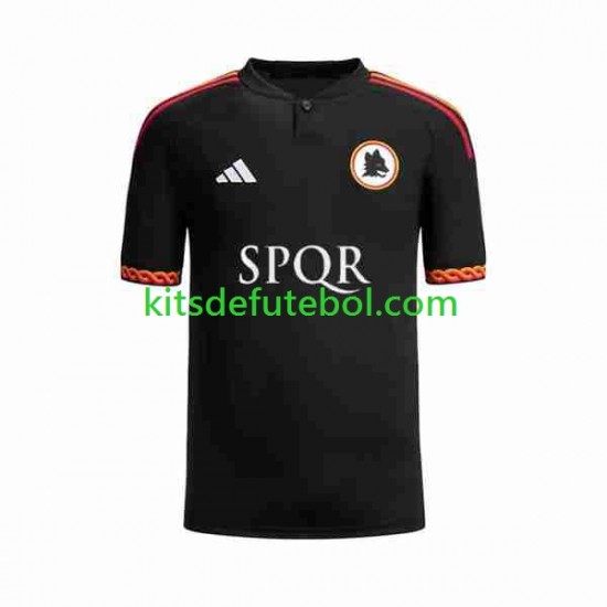 Camisola AS Roma Homem Terceiro equipamento 2023-2024 Mangas Curtas