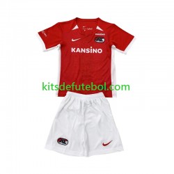 Camisola AZ Alkmaar Criança Equipamento principal 2024-2025 Mangas Curtas