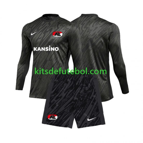 Camisola de Guarda-redes AZ Alkmaar Criança Equipamento alternativo 2024-2025 Mangas Compridas