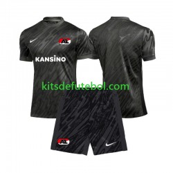 Camisola de Guarda-redes AZ Alkmaar Criança Equipamento alternativo 2024-2025 Mangas Curtas