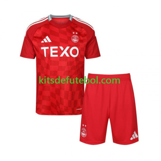 Camisola Aberdeen Criança Equipamento principal 2024-2025 Mangas Curtas