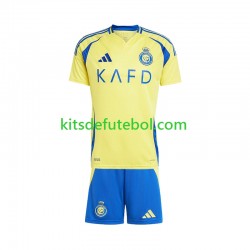 Camisola Al-Nassr Criança Equipamento principal 2024-2025 Mangas Curtas