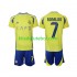 Camisola Al-Nassr Cristiano Ronaldo 7 Criança Equipamento principal 2024-2025 Mangas Curtas