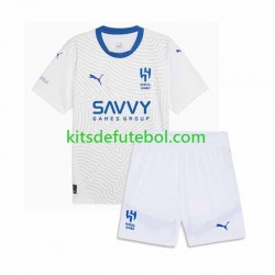 Camisola Al-Hilal Criança Equipamento alternativo 2024-2025 Mangas Curtas