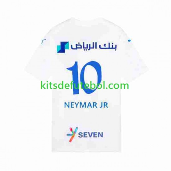 Camisola Al-Hilal Neymar JR 10 Homem Equipamento alternativo 2023-2024 Mangas Curtas