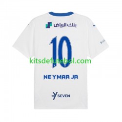 Camisola Al-Hilal Neymar JR 10 Homem Equipamento alternativo 2024-2025 Mangas Curtas