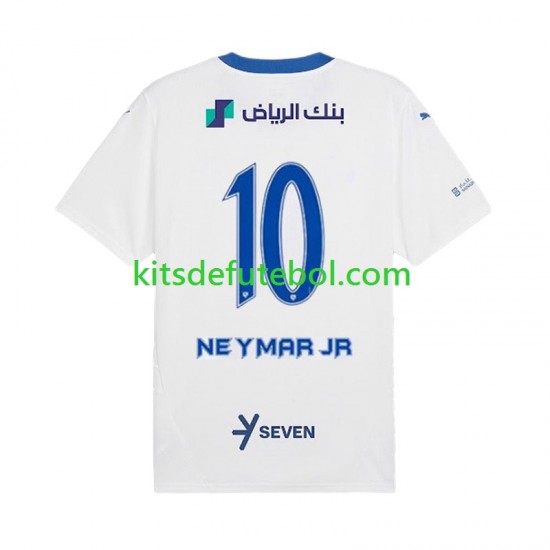 Camisola Al-Hilal Neymar JR 10 Homem Equipamento alternativo 2024-2025 Mangas Curtas