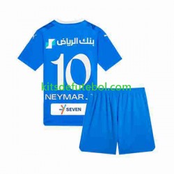 Camisola Al-Hilal Neymar JR 10 Criança Equipamento principal 2023-2024 Mangas Curtas