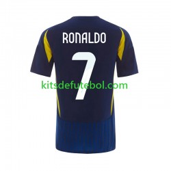 Camisola Al-Nassr Cristiano Ronaldo 7 Homem Equipamento alternativo 2024-2025 Mangas Curtas
