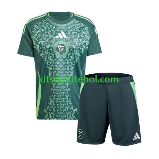 Camisola Seleção da Argelina Criança Equipamento alternativo 2024-2025 Mangas Curtas