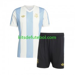 Camisola Seleção da Argentina 50 Anniversary Criança Equipamento principal Mangas Curtas