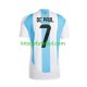 Camisola Seleção da Argentina De Paul 7 Copa America Homem Equipamento principal 2024 Mangas Curtas