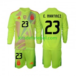 Camisola de Guarda-redes Seleção da Argentina Emiliano Martinez 23 Criança Equipamento alternativo 2024 Mangas Compridas
