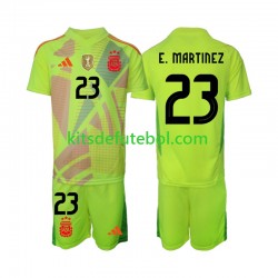 Camisola de Guarda-redes Seleção da Argentina Emiliano Martinez 23 Criança Equipamento alternativo 2024 Mangas Curtas