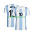 Camisola Seleção da Argentina Lionel Messi 10 50 Anniversary Homem Equipamento principal Mangas Curtas