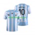 Camisola Retrô Seleção da Argentina Maradona 10 Homem Equipamento principal 2006 Mangas Curtas