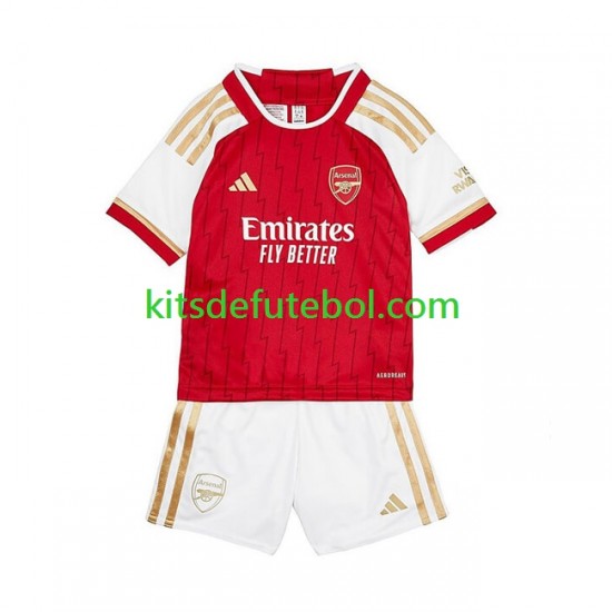 Camisola Arsenal Criança Equipamento principal 2023-2024 Mangas Curtas