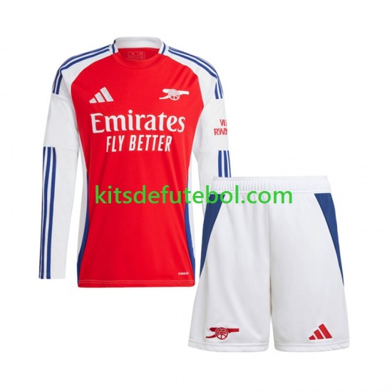Camisola Arsenal Criança Equipamento principal 2024-2025 Mangas Compridas