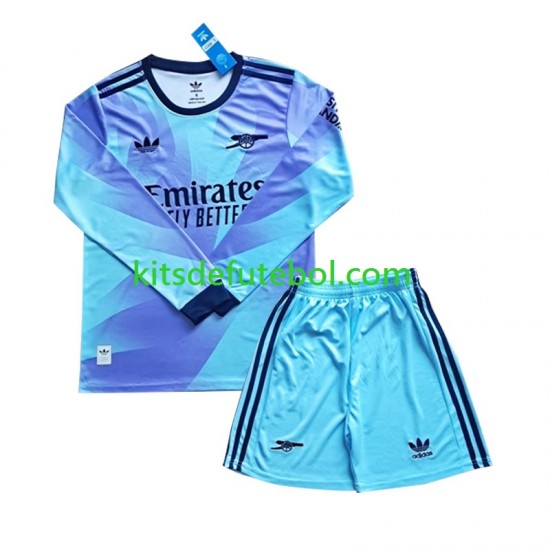 Camisola Arsenal Criança Terceiro equipamento 2024-2025 Mangas Compridas