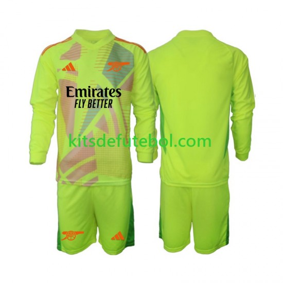 Camisola de Guarda-redes Arsenal Criança Equipamento principal 2024-2025 Mangas Compridas