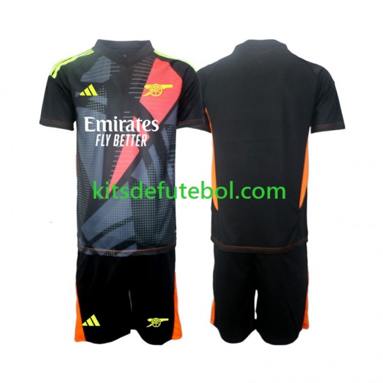 Camisola de Guarda-redes Arsenal Criança Terceiro equipamento 2024-2025 Mangas Curtas
