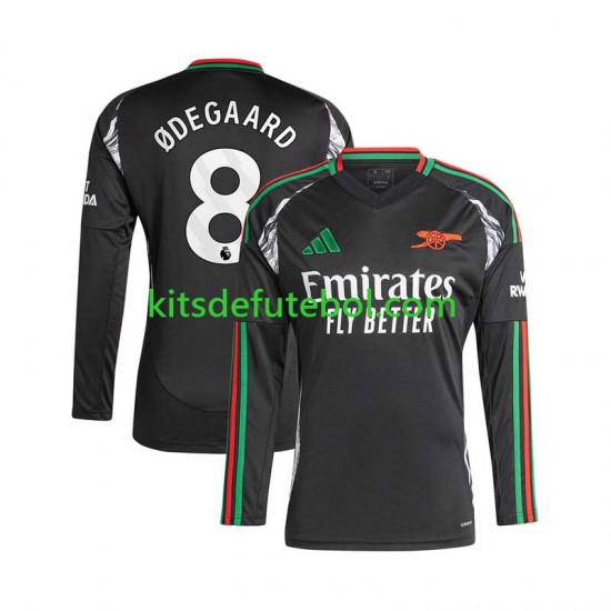 Camisola Arsenal Martin Odegaard 8 Homem Equipamento alternativo 2024-2025 Mangas Compridas