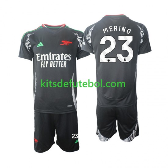 Camisola Arsenal Merino 23 Criança Equipamento alternativo 2024-2025 Mangas Curtas