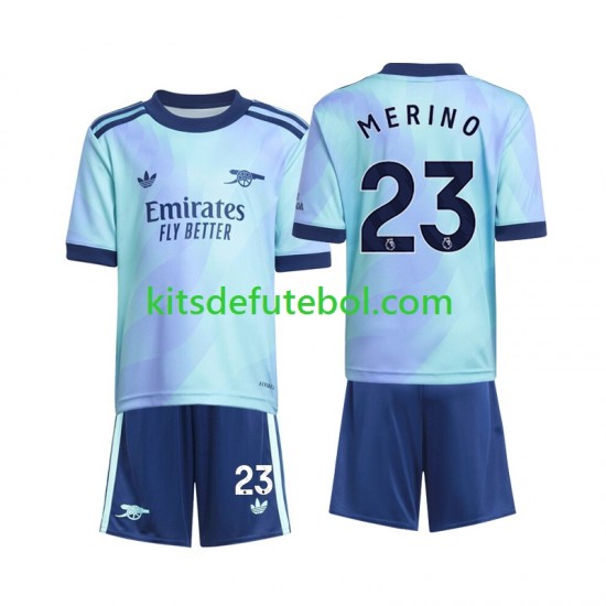 Camisola Arsenal Merino 23 Criança Terceiro equipamento 2024-2025 Mangas Curtas