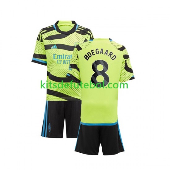 Camisola Arsenal Odegaard 8 Criança Equipamento alternativo 2023-2024 Mangas Curtas