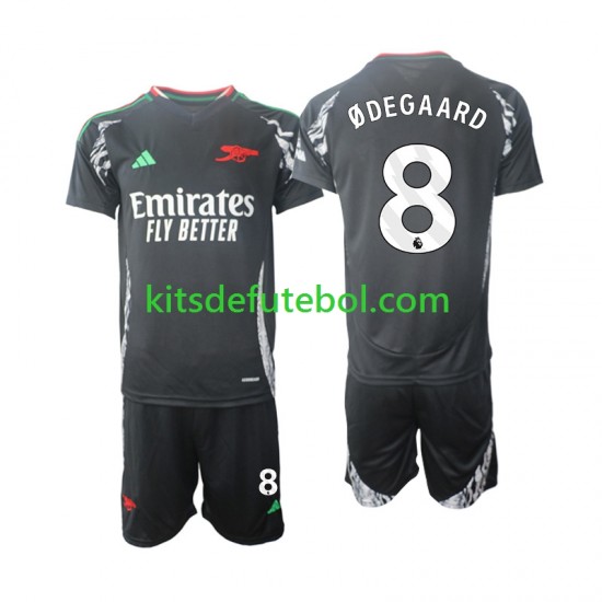 Camisola Arsenal Odegaard 8 Criança Equipamento alternativo 2024-2025 Mangas Curtas