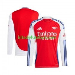 Camisola Arsenal Vermelho Homem Equipamento principal 2024-2025 Mangas Compridas