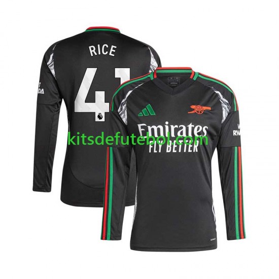 Camisola Arsenal Rice 41 Homem Equipamento alternativo 2024-2025 Mangas Compridas