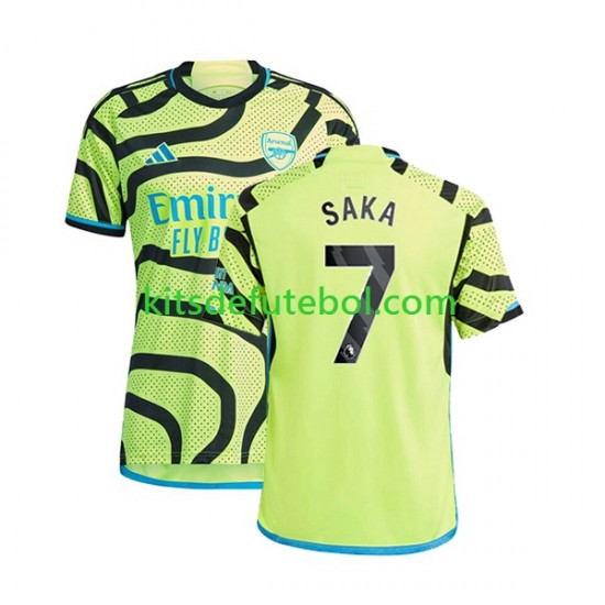 Camisola Arsenal Saka 7 Homem Equipamento alternativo 2023-2024 Mangas Curtas