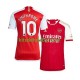 Camisola Arsenal Smith Rowe 10 Homem Equipamento principal 2023-2024 Mangas Curtas