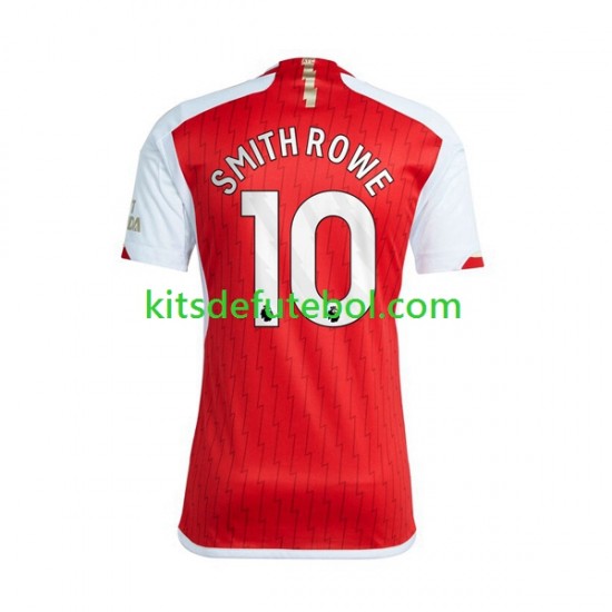 Camisola Arsenal Smith Rowe 10 Homem Equipamento principal 2023-2024 Mangas Curtas