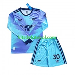 Camisola Arsenal Sterling 30 Criança Terceiro equipamento 2024-2025 Mangas Compridas