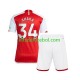 Camisola Arsenal Xhaka 34 Criança Equipamento principal 2023-2024 Mangas Curtas