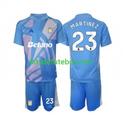 Camisola de Guarda-redes Aston Villa Emiliano Martinez 23 Criança Terceiro equipamento 2024-2025 Mangas Curtas