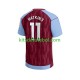 Camisola Aston Villa Ollie Watkins 11 Homem Equipamento principal 2023-2024 Mangas Curtas