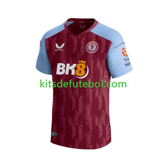 Camisola Aston Villa Philippe Coutinho 23 Homem Equipamento principal 2023-2024 Mangas Curtas